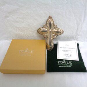Towle USA Sterling Silver Cross Ornament in box